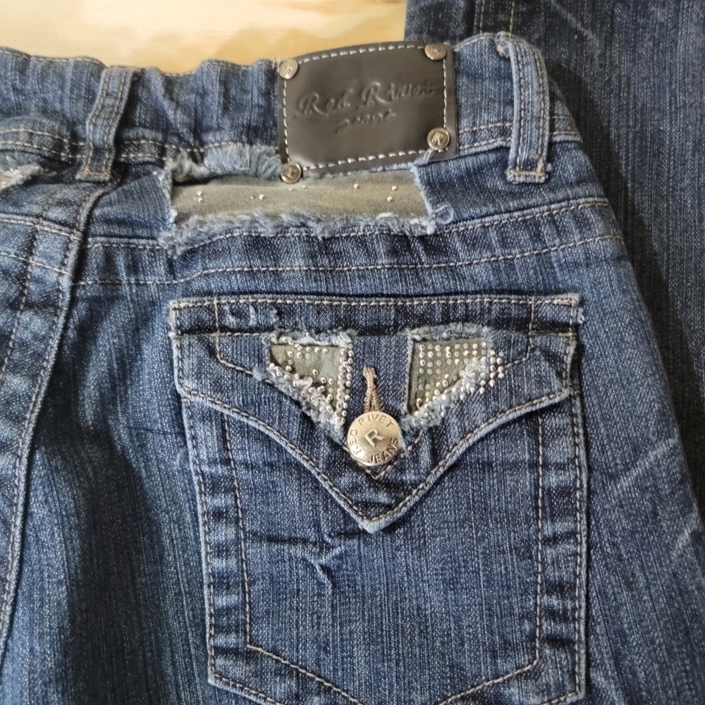 Red Rivet Jeans - Picture 7 of 7